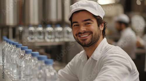 portrait of a man in a factory