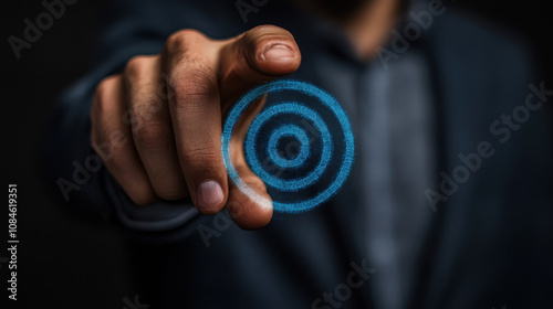 hand with target