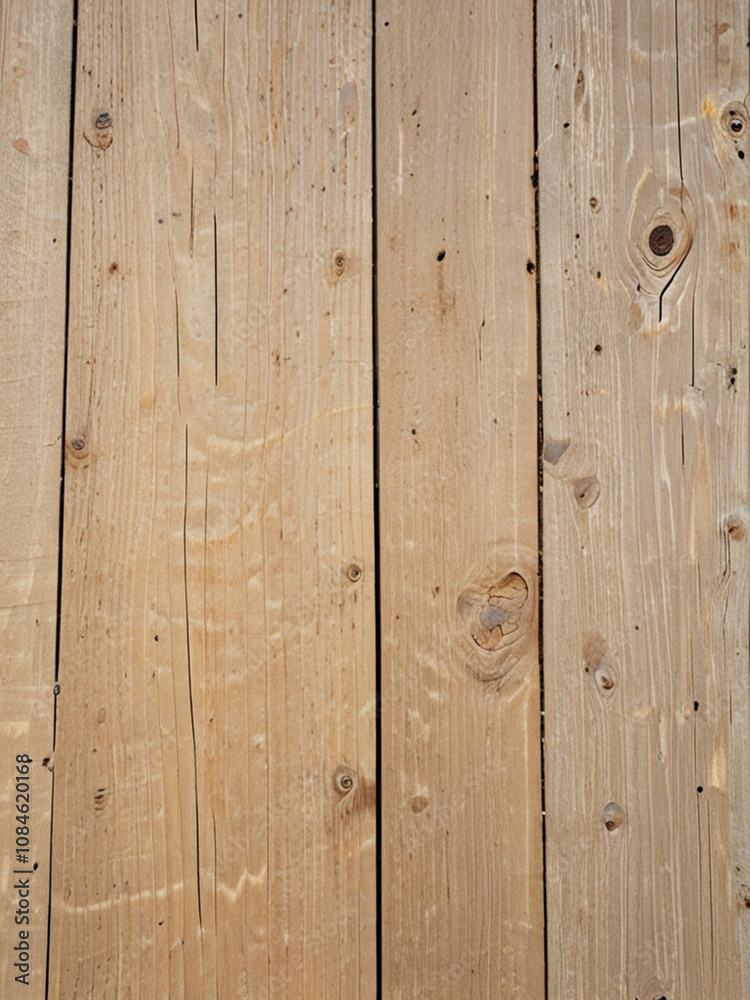 Fototapeta premium Detailed wood plank texture background, copy space.