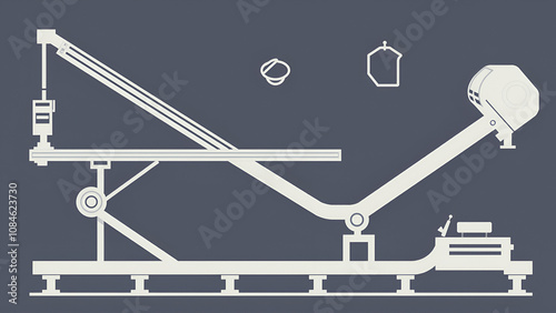 Concave Conveyors Line Icon photo