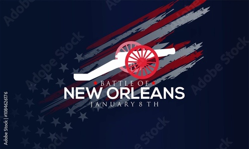 Battle of New Orleans vektor background. Battle of New Orleans creative for social media post, banner design photo