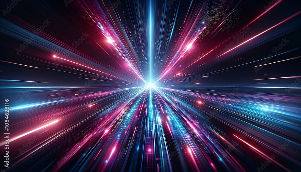 A burst of energy and light illuminates the cosmos.
A burst of energy and light illuminates the cosmos.