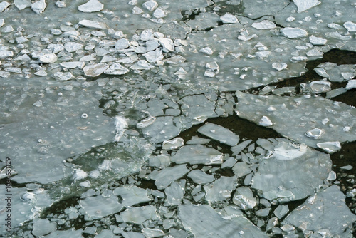 Ice freezing in the Hudson bay in anticipation for the polar bears photo