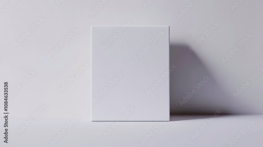 A minimalist image featuring a blank white canvas standing upright against a subtle white background, evoking a sense of simplicity and potential. A minimalist image featuring a blank white canvas standing upright against a subtle white background, evoking a sense of simplicity and potential.