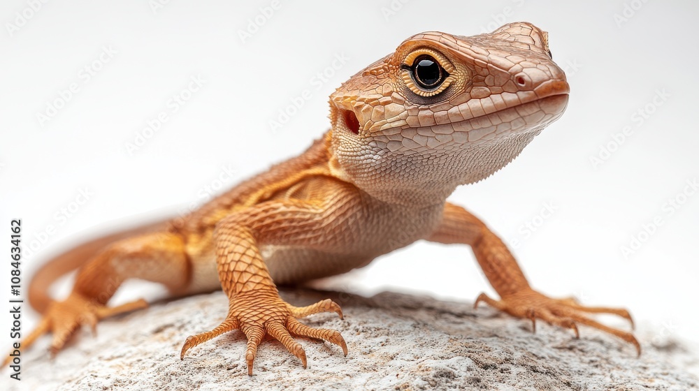 Obraz premium a brown lizard with a pointed tail