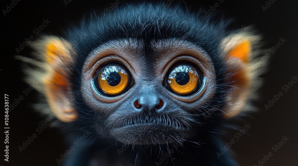 Obraz premium a close up of a monkey