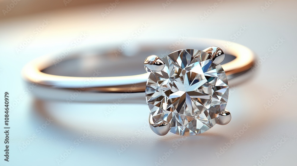 a diamond ring with a white background a diamond ring with a white background