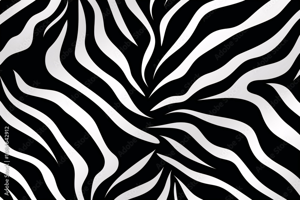 Fototapeta premium Zebra Skin Print Background, Zebra Stripes Pattern Background, Zebra Skin Pattern, Animals Skin Print, Zebra stripes black and white background, AI Generative