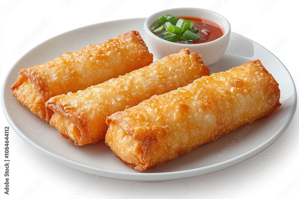Delicious Crispy Egg Rolls with Sweet and Sour Sauce Delicious Crispy Egg Rolls with Sweet and Sour Sauce