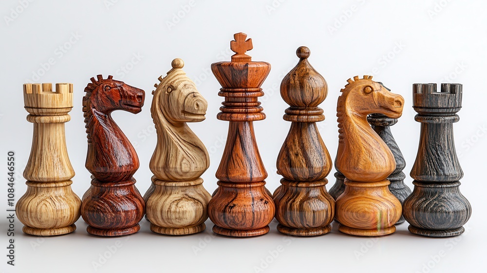 a group of wooden chess pieces a group of wooden chess pieces