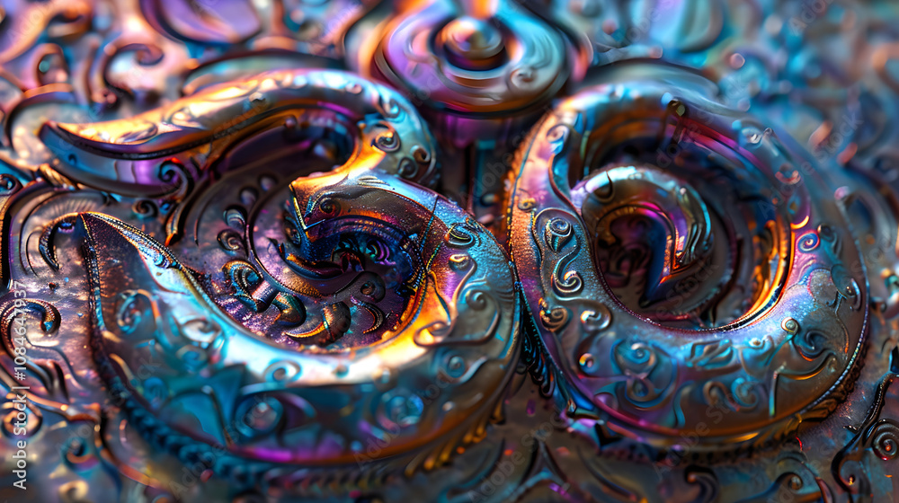 Illuminating the Inner Peace: Artistically Crafted OM Symbol Embodying Serenity & Universal Connection Illuminating the Inner Peace: Artistically Crafted OM Symbol Embodying Serenity & Universal Connection