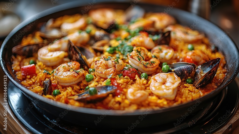 Delectable Seafood Paella: A Culinary Delight Delectable Seafood Paella: A Culinary Delight