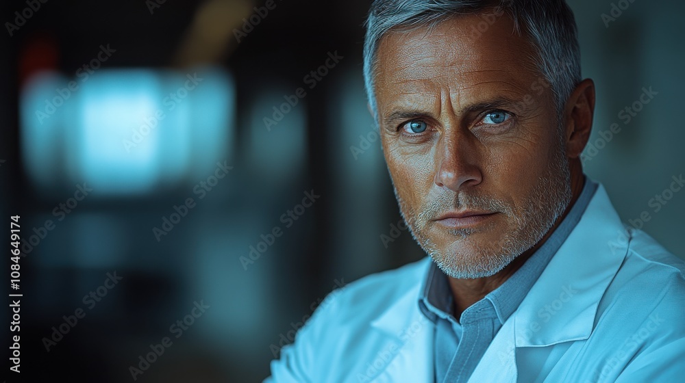 Obraz premium a man in a white coat