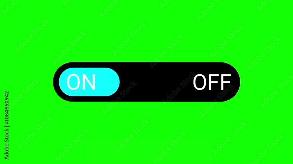 On Off green screen animation.A graphic motion animation. A seamless animation of a switch flipping on and off. Easy to chroma key and customize On Off green screen animation.A graphic motion animation. A seamless animation of a switch flipping on and off. Easy to chroma key and customize