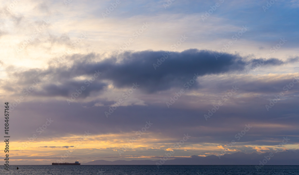 Serene Sunrise Over Vancouver Island Ocean Horizon Serene Sunrise Over Vancouver Island Ocean Horizon