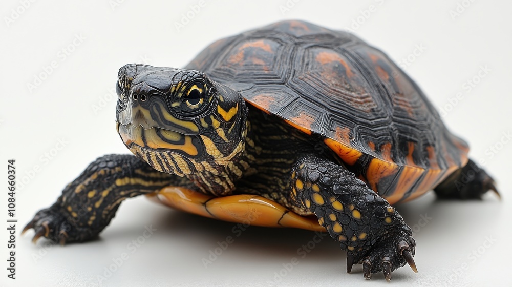 Obraz premium a turtle on a white background