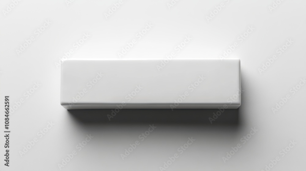 a white rectangular object on a white surface a white rectangular object on a white surface