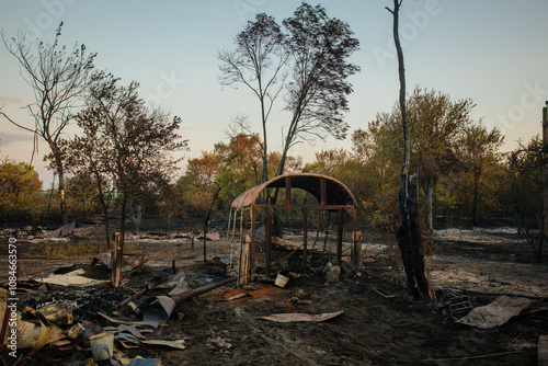 Εκτύπωση καμβά Scorched earth