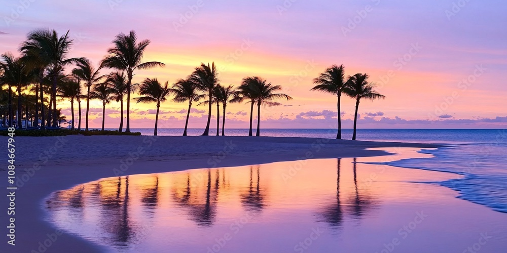 Obraz premium Serene Sunset Paradise