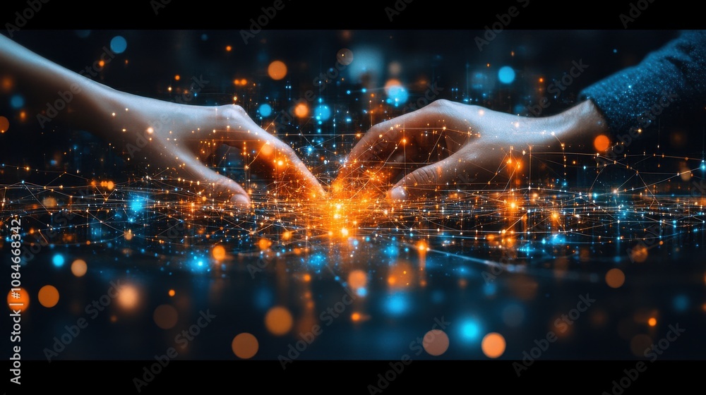 Fototapeta premium business ecosystems and partnerships concept business collaboration strategies the complex network of organizations to create value for customers acquisition suppliers and other stakeholders