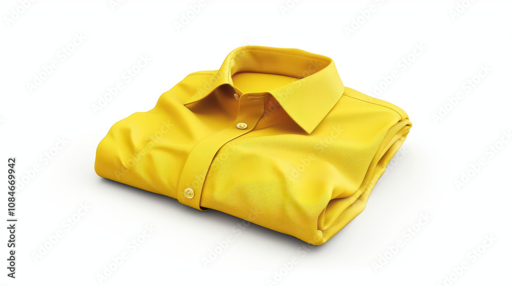 yellow shirt isolated on white yellow shirt isolated on white