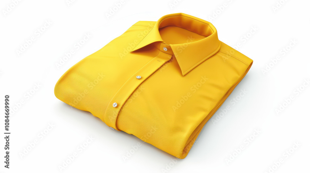 yellow shirt isolated on white yellow shirt isolated on white