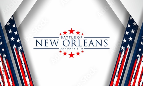 Battle of New Orleans vektor background. Battle of New Orleans creative for social media post, banner design.	 photo