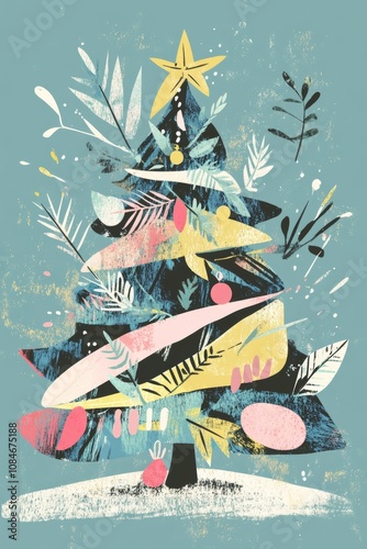 Beautiful Christmas Tree Painting