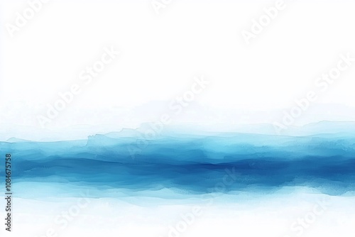 Calm Waters: A Serene Blue Abstract Seascape