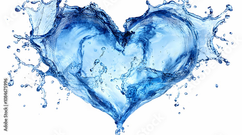 Water Splash Heart Shape Photo