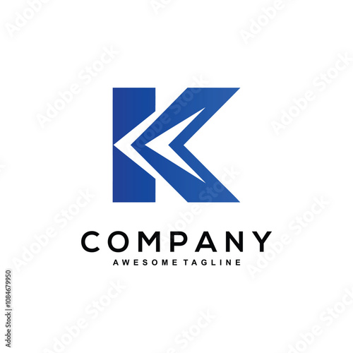 Free Download Letter K logo design for business - GFXLoad