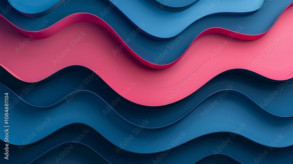 Wallpaper A modern abstract background with smooth blue and pink waves Wallpaper A modern abstract background with smooth blue and pink waves