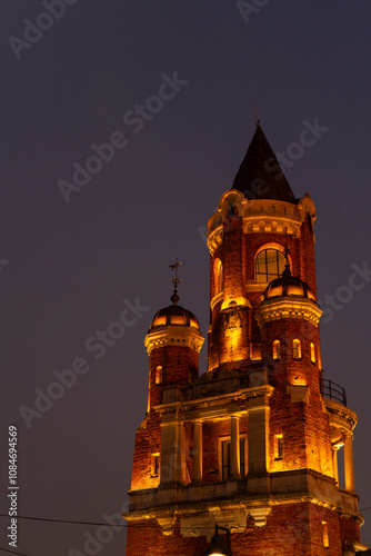 Millennium Tower in Zemun on Gardoš Hill - aerial drone footage photo