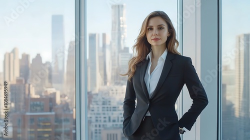 Confident Businesswoman in a Modern Office