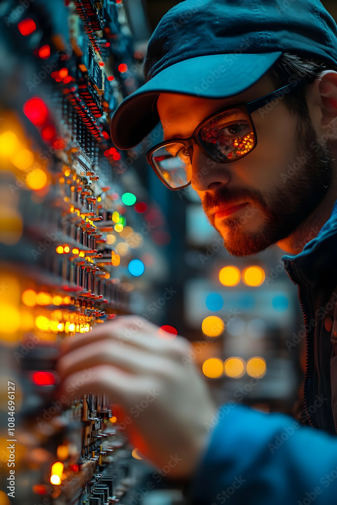 Close-up Photo of a Man Working on a Circuit Board Close-up Photo of a Man Working on a Circuit Board