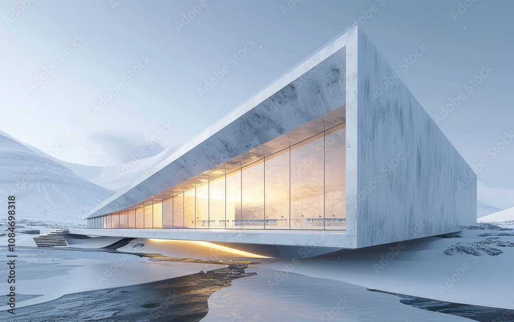 Minimalist modern architecture and spatial structure
Minimalist modern architecture and spatial structure