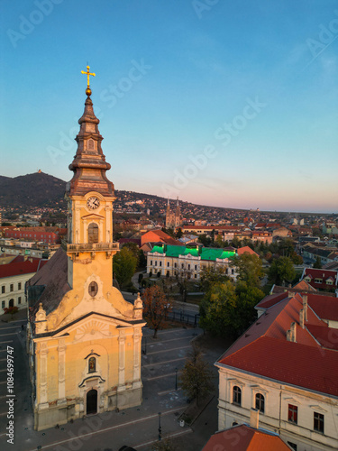 Wallpaper Mural Breathtaking view of autumn november forest, background wallpaper - aerial drone shooting, Finland nature Torontodigital.ca
