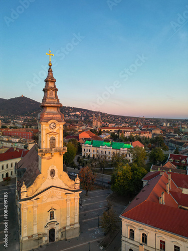 Wallpaper Mural Breathtaking view of autumn november forest, background wallpaper - aerial drone shooting, Finland nature Torontodigital.ca