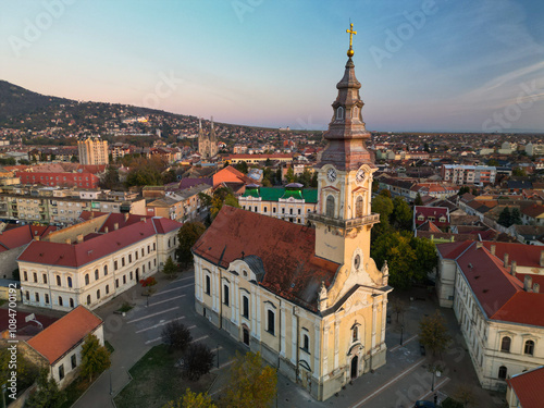 Wallpaper Mural Breathtaking view of autumn november forest, background wallpaper - aerial drone shooting, Finland nature Torontodigital.ca