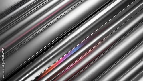 Abstract Metallic Texture with Reflections and Gradient Colors