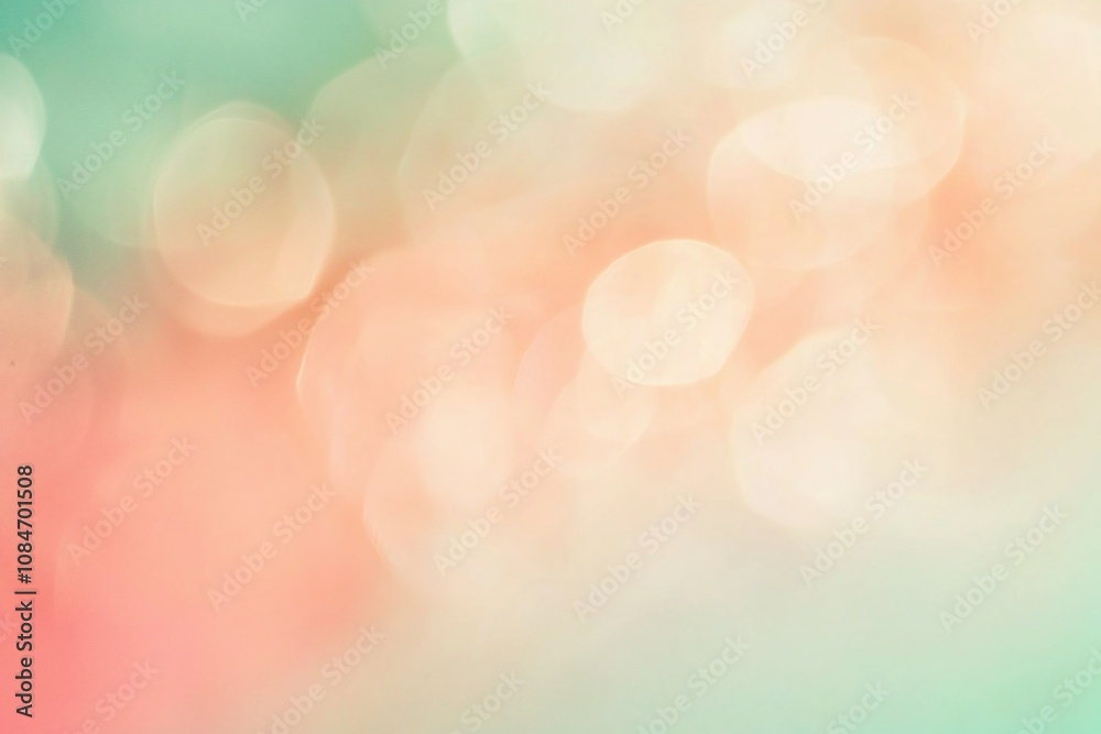 A Soft Blend of Colors: Ethereal Bokeh Background