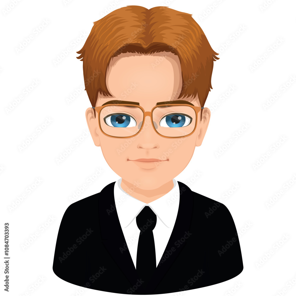 Portrait of young orange haired boy Portrait of young orange haired boy