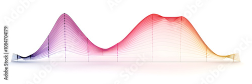 Visualization of a Cumulative Frequency Distribution with an Ascending Ogive Graph photo