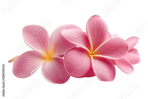 Frangipani isolated png on a transparent background