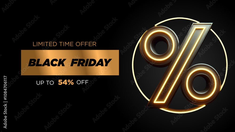 banner preto e dourado escrito 