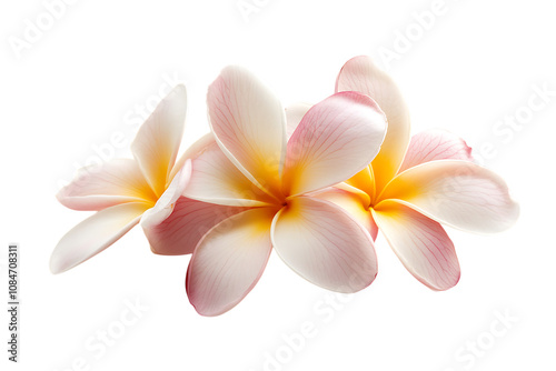 Frangipani isolated png on a transparent background