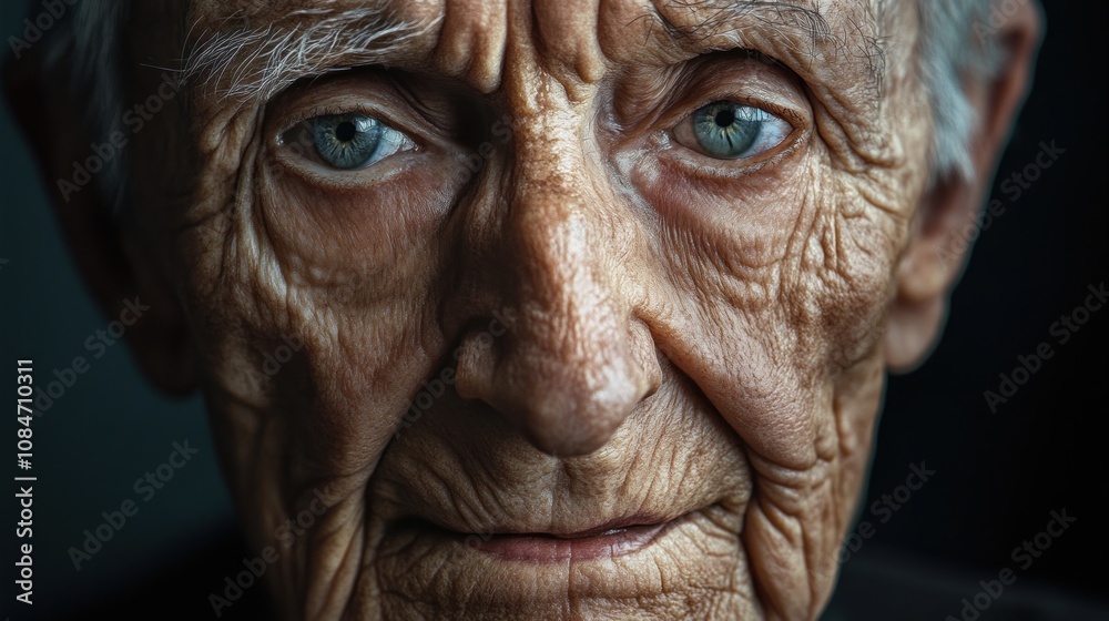 Capture a portrait of an elderly person with deep wrinkles and a wise expression. Capture a portrait of an elderly person with deep wrinkles and a wise expression.