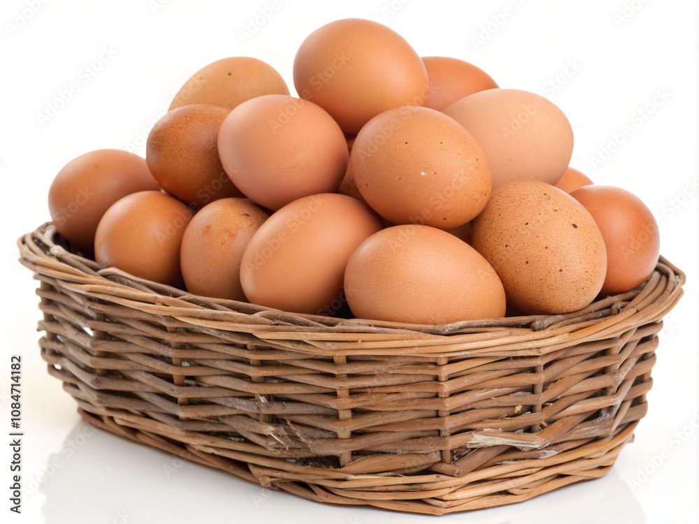 eggs in a basket. egg, food, basket, chicken, isolated, eggs, brown, easter, white, breakfast, fresh, group, ingredient, healthy, hen, raw, nature, yellow, eggshell, farm, organic, wicker, protein, sh eggs in a basket. egg, food, basket, chicken, isolated, eggs, brown, easter, white, breakfast, fresh, group, ingredient, healthy, hen, raw, nature, yellow, eggshell, farm, organic, wicker, protein, sh
