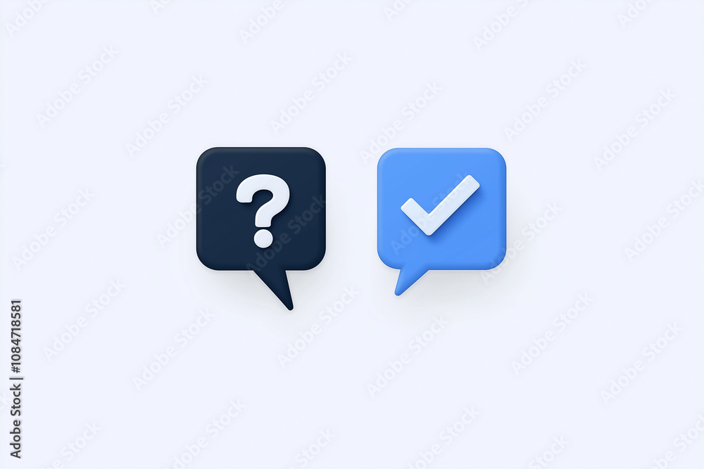 Kommunikationssymbole für Dialog und Bestätigung Kommunikationssymbole für Dialog und Bestätigung