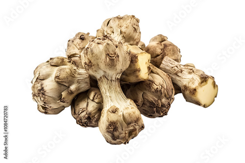 Jerusalem artichoke isolated png on a transparent background photo